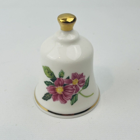 Danbury Mint New York Rose Official State Flower Bell Collection - Picture 1 of 5